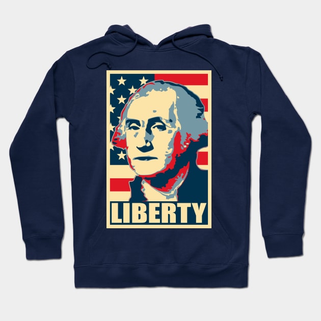George Washington Liberty Hoodie by Nerd_art